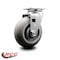 Service Caster 5 Inch Thermoplastic Rubber Wheel Swivel Caster with Roller Bearing SCC SCC-20S520-TPRRD - alternate 4